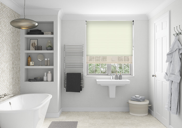 Rimini (Blackout), Cream & Shimmer Cream - Double Roller Blind - Image 5